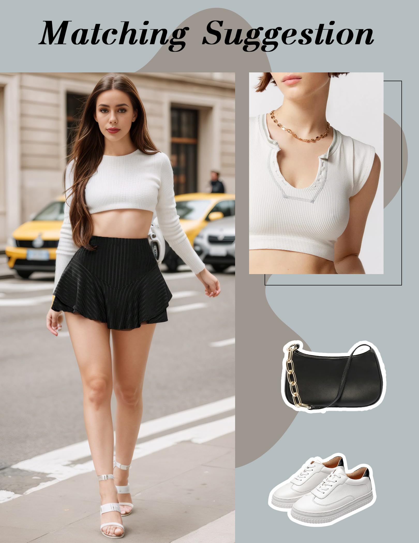 Women's Pleated Mini Skirt with Built-in Shorts - Sexy Ruffle Lingerie Skirt for Clubwear, Date Night & Summer Outfits | Trendy A-Line Skirt for Women