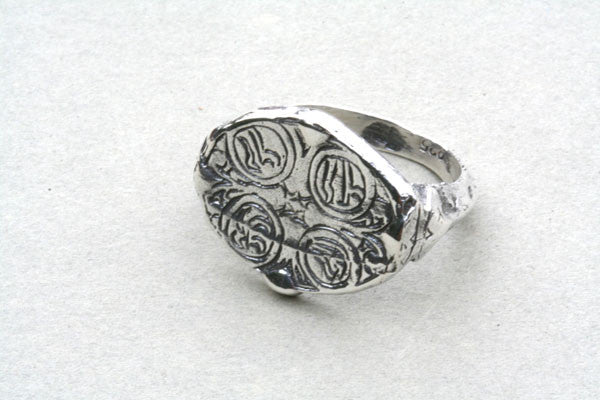 4 Point Sterling Silver Afghan Seal/Signet Ring for Men - Authentic Handcrafted Jewelry for Gifts, Weddings & Special Occasions