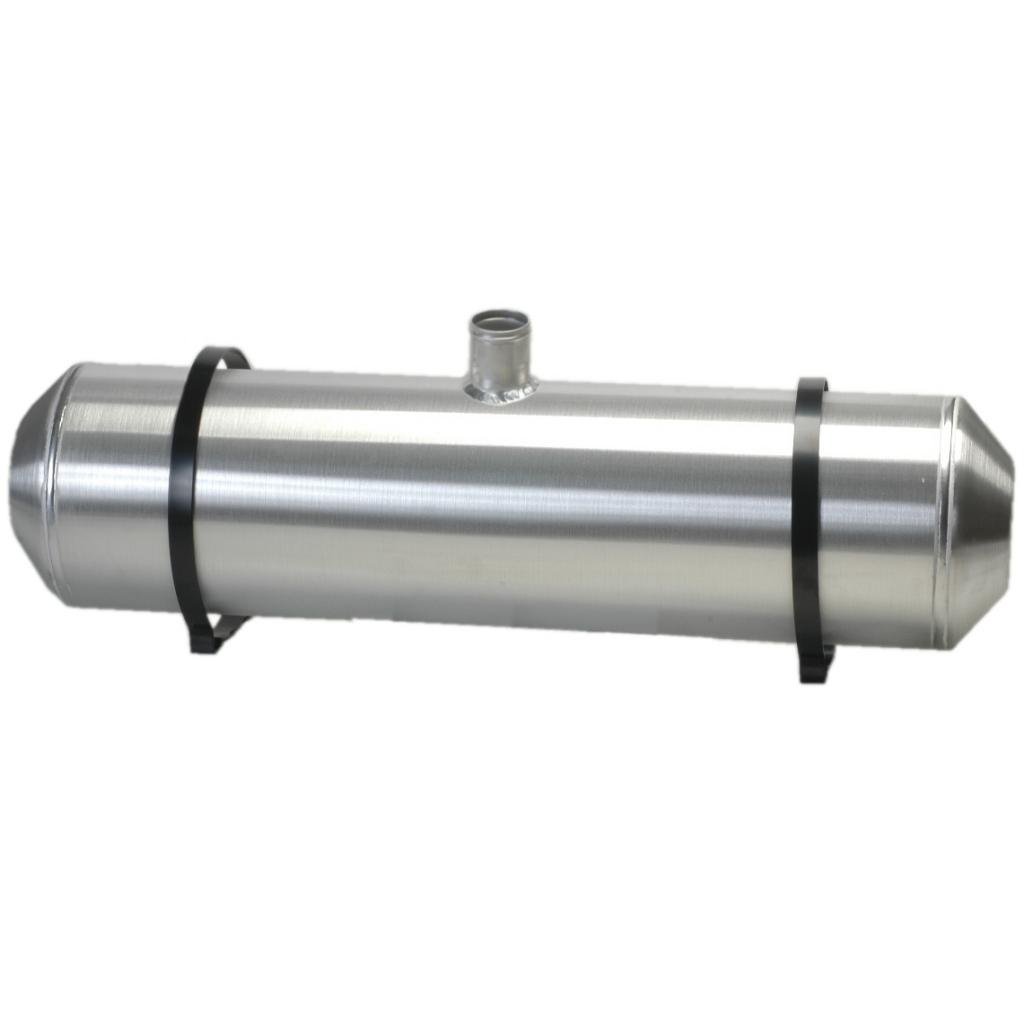 0840CF - 8.25 Gallon Spun Aluminum Fuel Tank with Center Fill & Remote Filler Neck - Ideal for Hot Rods, Custom Cars, and Marine Applications