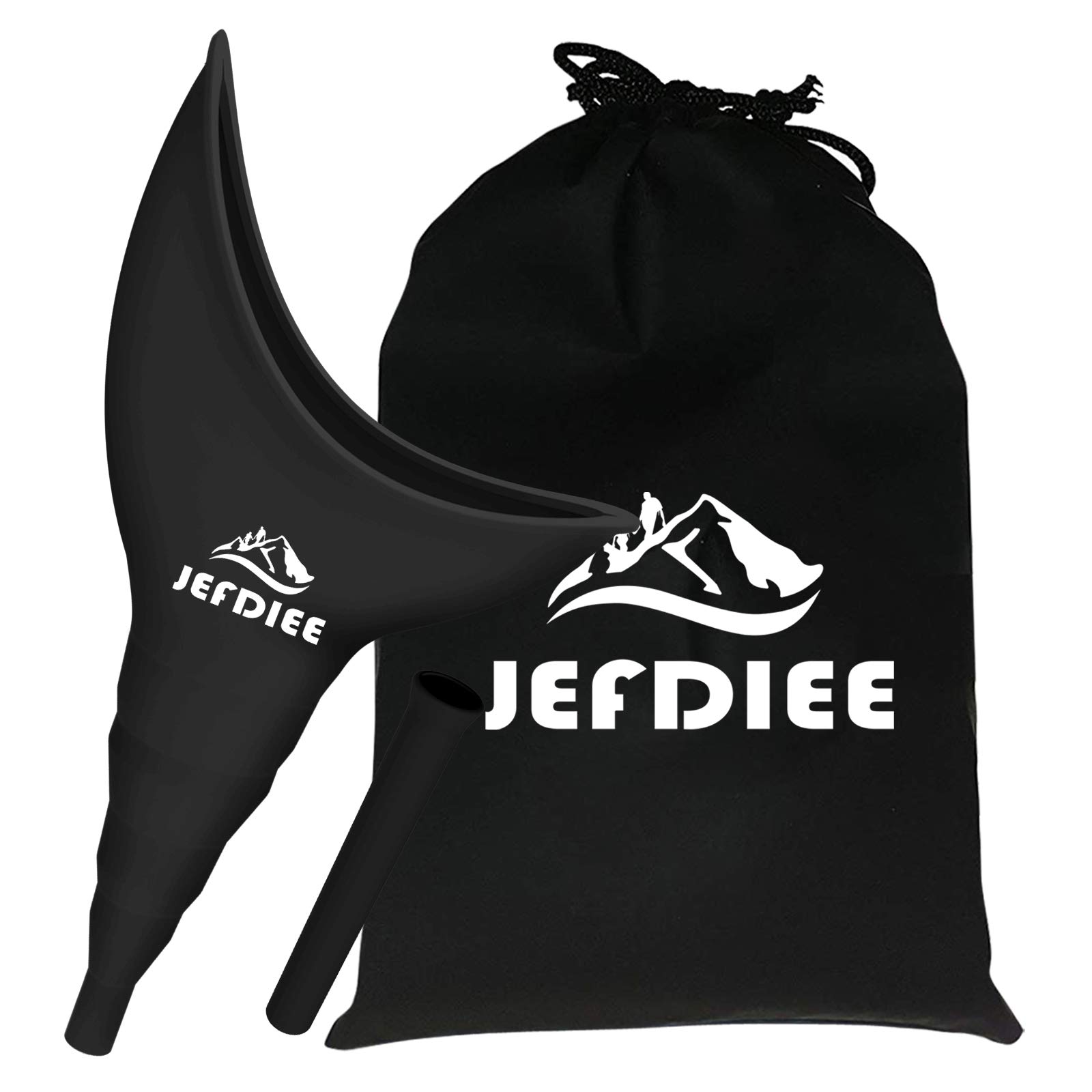 JefDiee Silicone Female Urination Device - Reusable Pee Funnel for Women, Portable Urinal Allows Standing Up - Perfect for Camping, Hiking, Travel & Outdoor Activities (Ideal for Road Trips, Festivals & Public Restrooms)