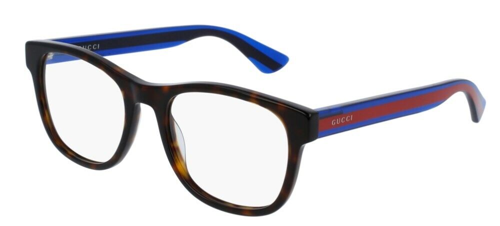 Gucci GG 0004ON 003 Havana Black/Black  Square Unisex Eyeglasses
