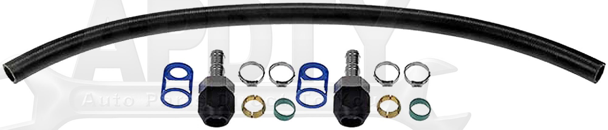 APDTY 911785 Universal 3/4 Inch AC Line Splice Kit - Compatible with #12 Hose | Perfect for Car & Truck Air Conditioning Repairs & Maintenance
