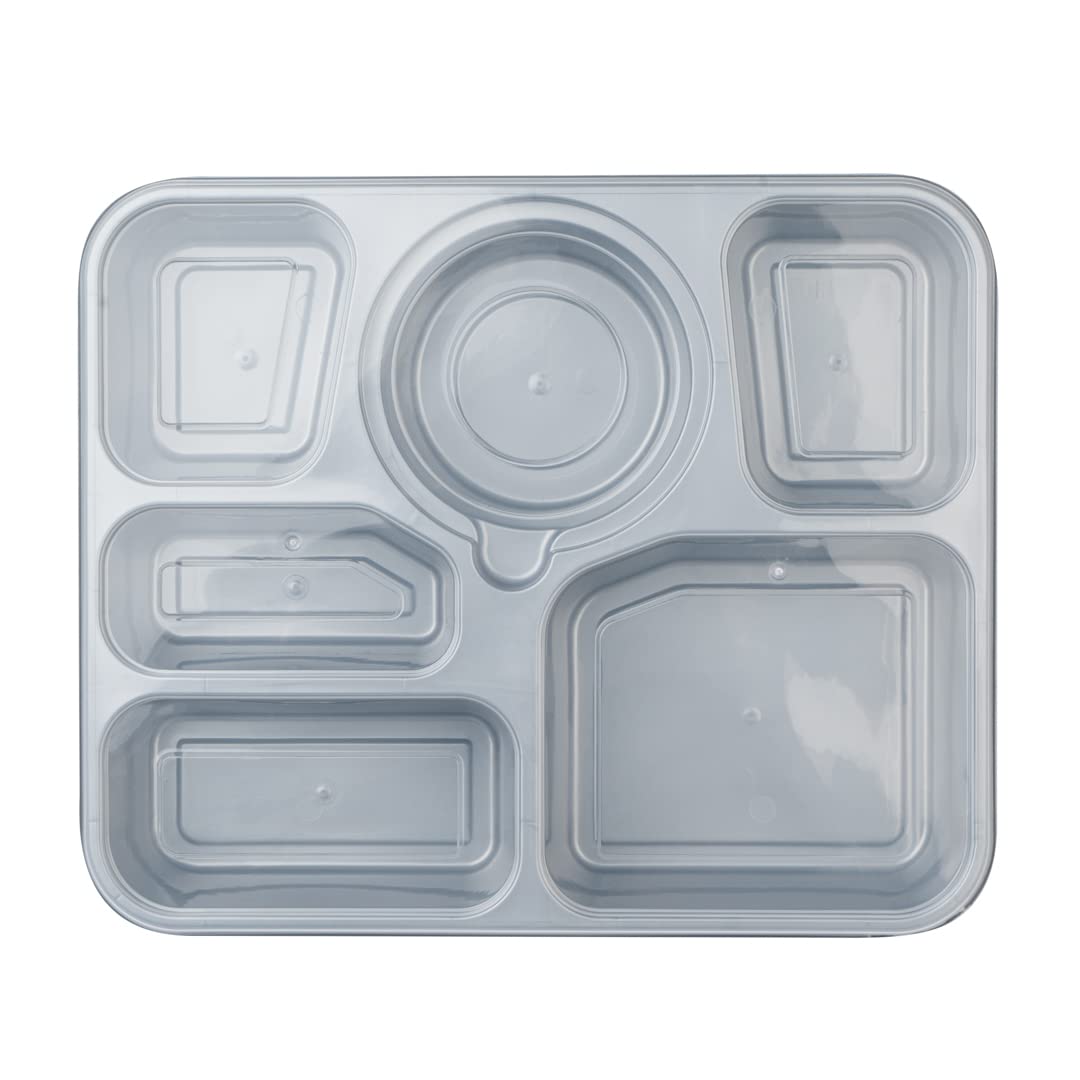 Restaurantware Futura 50.7oz Meal Prep Containers with Lids - 100 Pack Tamper-Evident Microwavable Disposable Plastic Food Storage Containers for Takeout, Lunches & Meal Prepping - BPA-Free, Leak-Proof (Ideal for Restaurants, Catering & Home Meal Prep)