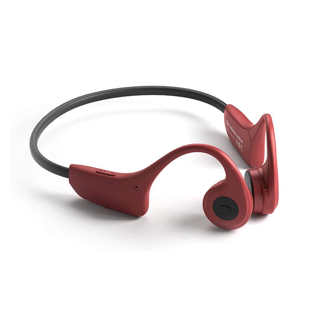 Wireless Bone Conduction Headphones with 8GB Memory - Open-Ear Bluetooth 5.0 Sports Headset with Microphone, Sweatproof & Lightweight for Running, Cycling & Workouts - Perfect for Office, Gym & Outdoor Activities