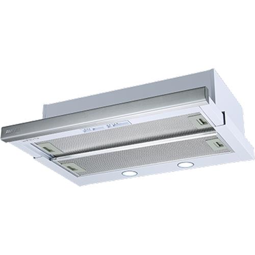 AVIVA 24 Inch Slide Out Range Hood AVS243SB - Stainless Steel Kitchen Vent Hood for Stove, Overhead Exhaust Fan with Lights - Perfect for Modern Home Cooking & Smoke Removal