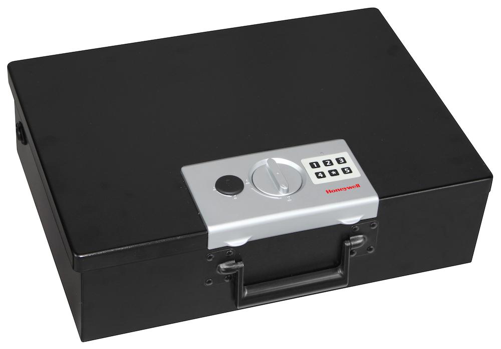 Honeywell 6110 Large Digital Fireproof Safe Box - Water & Fire Resistant Steel Security Safe with Electronic Keypad & Carry Handle - Ideal for Home, Office & Travel Use to Protect Documents, Cash & Valuables