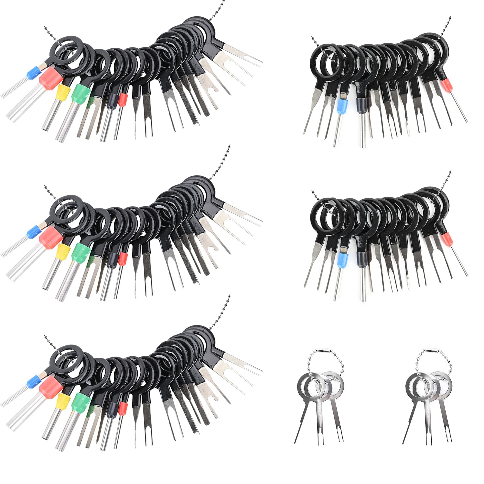 82 Pcs Terminal Removal Tool Kit - Depinning Tool Set for Electrical Connectors, Pin Extractor & Wire Terminal Release Tool for Automotive, Car & Household Devices | Perfect for Auto Repair, DIY Projects & Electrical Maintenance
