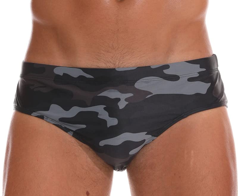 **Men's Sexy Low Waist Swim Briefs - Padded Bikini Swimwear with Drawstring for Beach, Surfing & Swimming | Comfortable Board Shorts for Pool & Vacation**