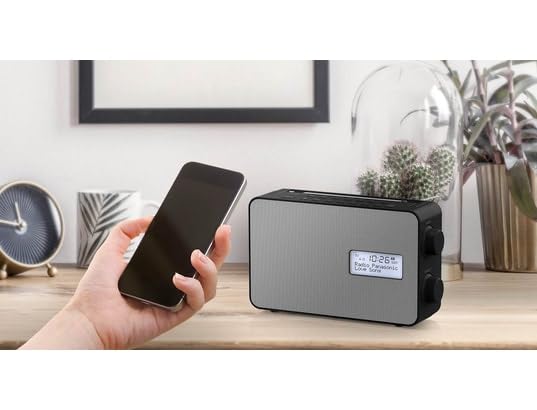 Panasonic RF-D30BTEG-K DAB+ FM Digital Radio with Bluetooth, IPX4 Waterproof, Kitchen Timer & USB Smartphone Charger - Battery & AC Powered, Black - Perfect for Kitchen, Camping & Outdoor Use