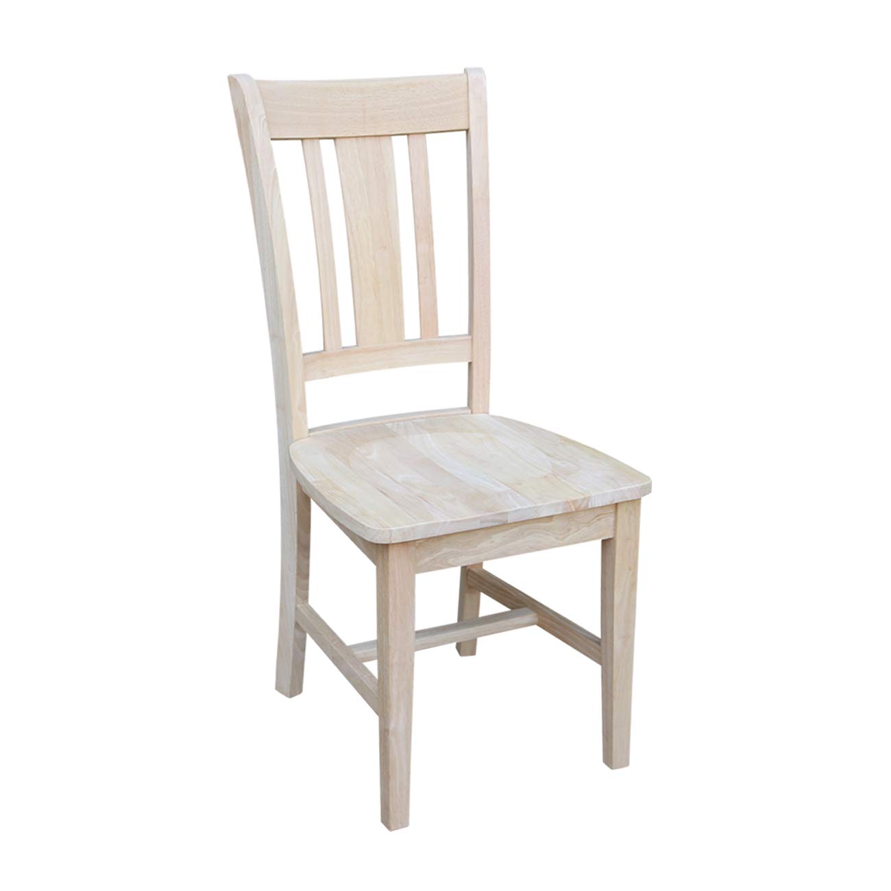 International Concepts Hampton Desk With Chair, Unfinished Wooden Office Furniture - Perfect for Home Office, Study Room & Workspace