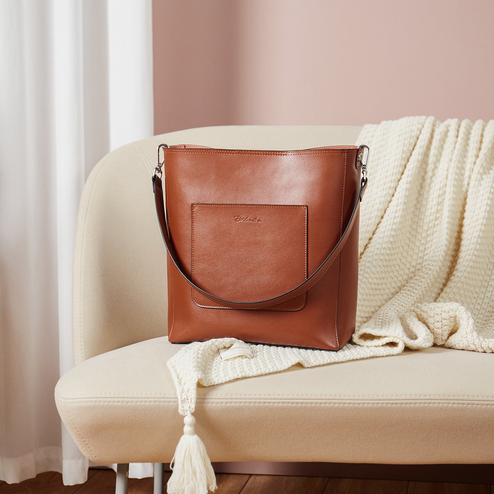 Lotty Genuine Leather Hobo Handbag for Women - Soft & Supple Adjustable Shoulder Strap - Perfect for Work, Travel & Everyday Use