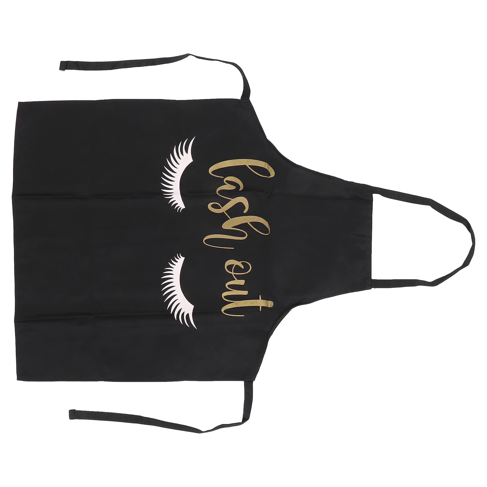 Professional Lash Apron for Eyelash Extensions & Nail Salon - Black Beauty Salon Apron with Flexible Fit - Perfect for Lash Artists, Nail Technicians & Makeup Professionals