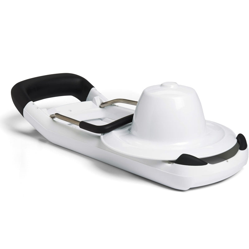 OXO Good Grips Simple Mandoline Slicer - Adjustable Stainless Steel Blade for Perfect Veggie & Fruit Slices - Ideal for Salads, Meal Prep & Healthy Snacks