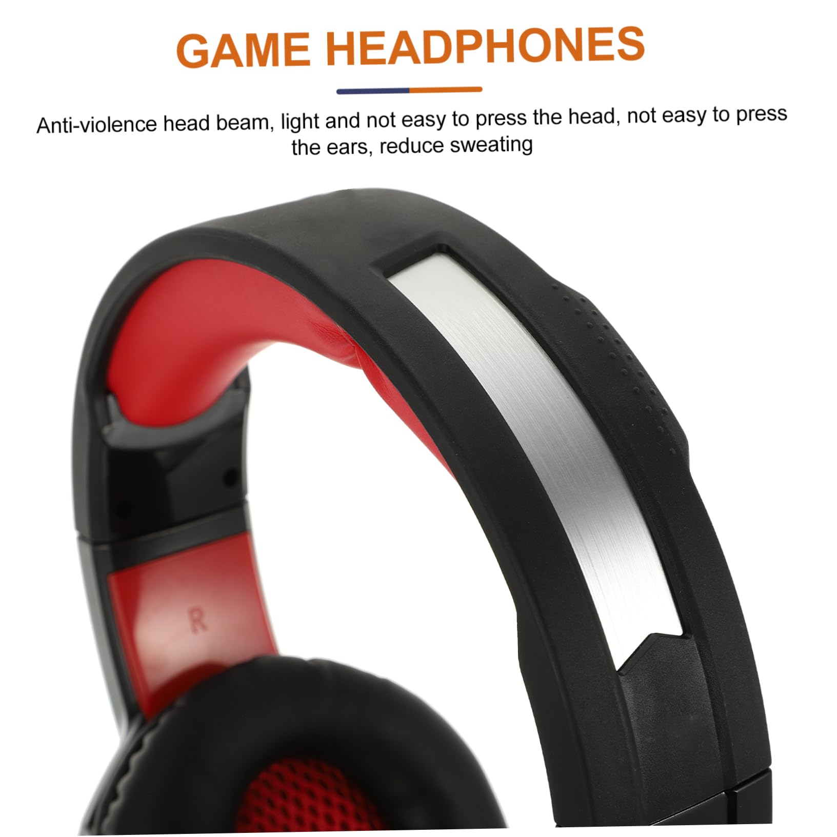 Yardenfun Professional Gaming Headset with Microphone - Over Ear USB/3.5mm Stereo Headphones with LED Lights, Noise Cancelling & Comfortable Fit for PC, PS4, Xbox, Nintendo Switch Gaming & Online Classes