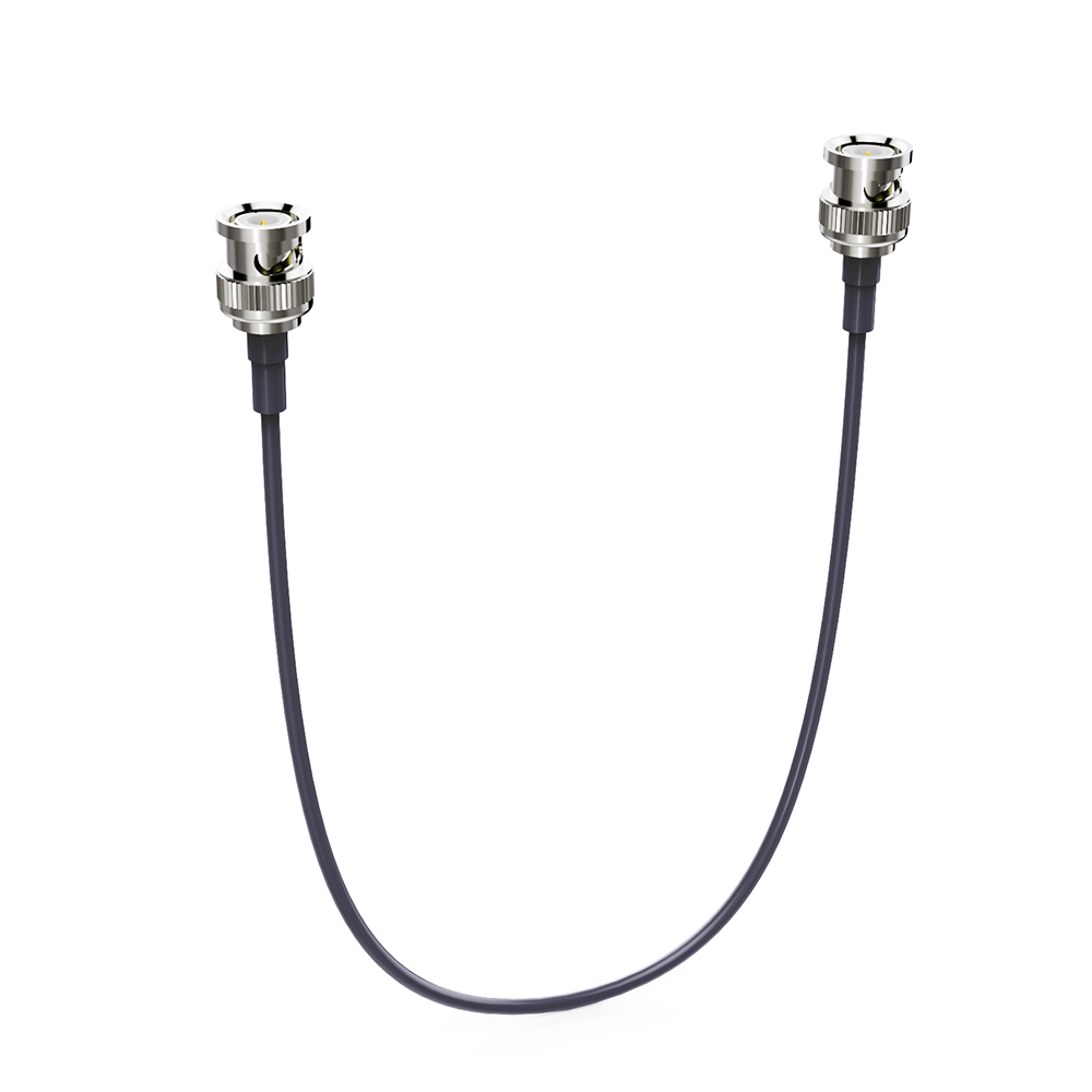 High-Quality Straight BNC to Straight BNC RF Jumper Cable - 45cm (1.5ft) for CCTV, Security Cameras, and RF Signal Transmission
