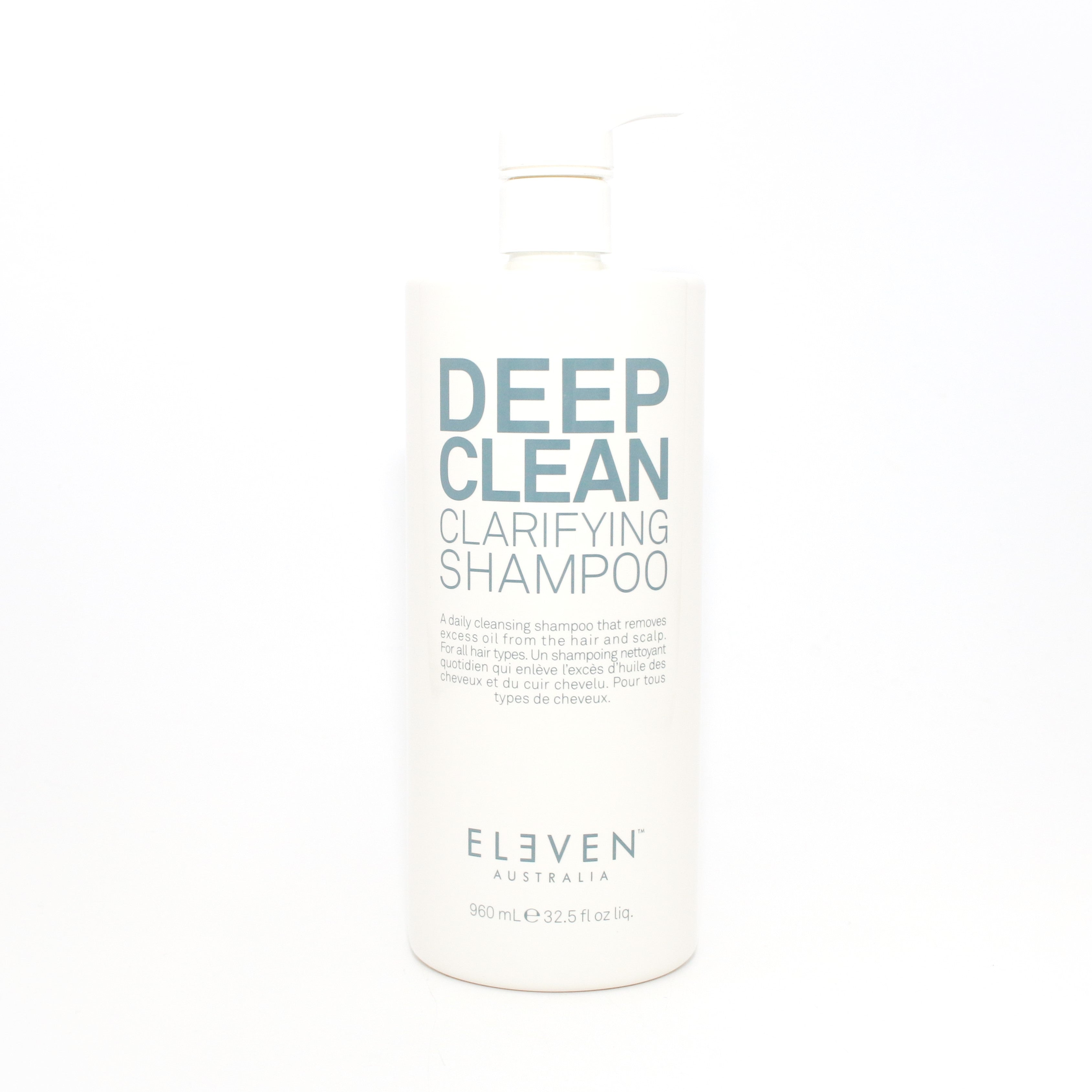 Eleven Deep Clean Clarifying Shampoo 32.5 oz - Purifying Hair Care for Buildup Removal & Scalp Refresh | Perfect for Post-Workout, Swimming, or Styling Product Removal
