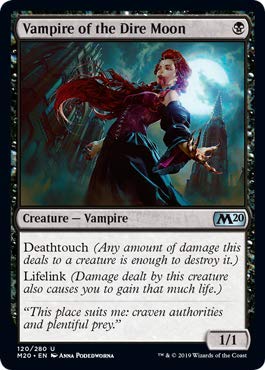 Magic: The Gathering - Vampire of The Dire Moon Foil Card - Core Set 2020 | Collectible Trading Card Game for MTG Players & Deck Builders - Perfect for Commander, Standard & Casual Play