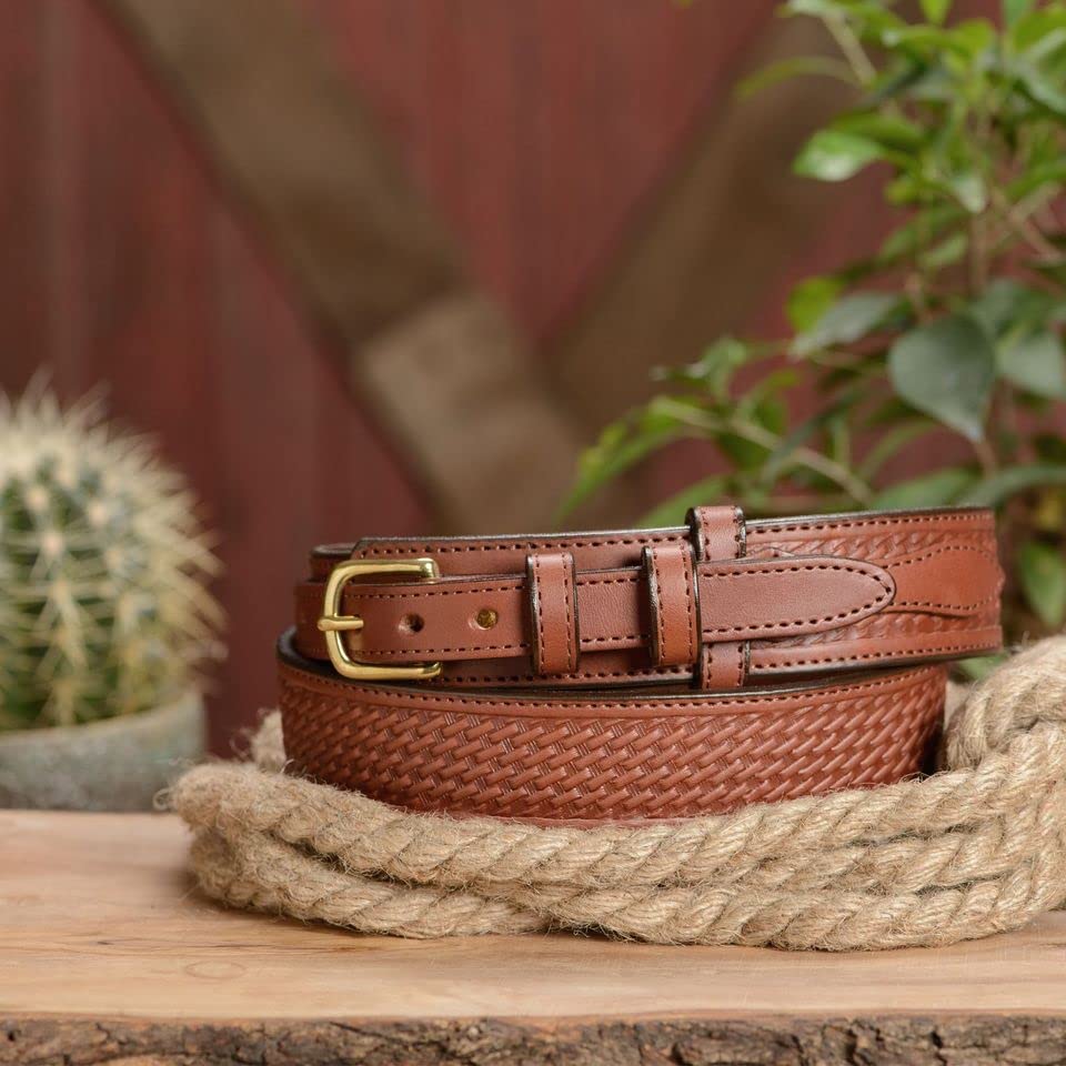 Premium Bullhide Leather Belt for Men - 1.5