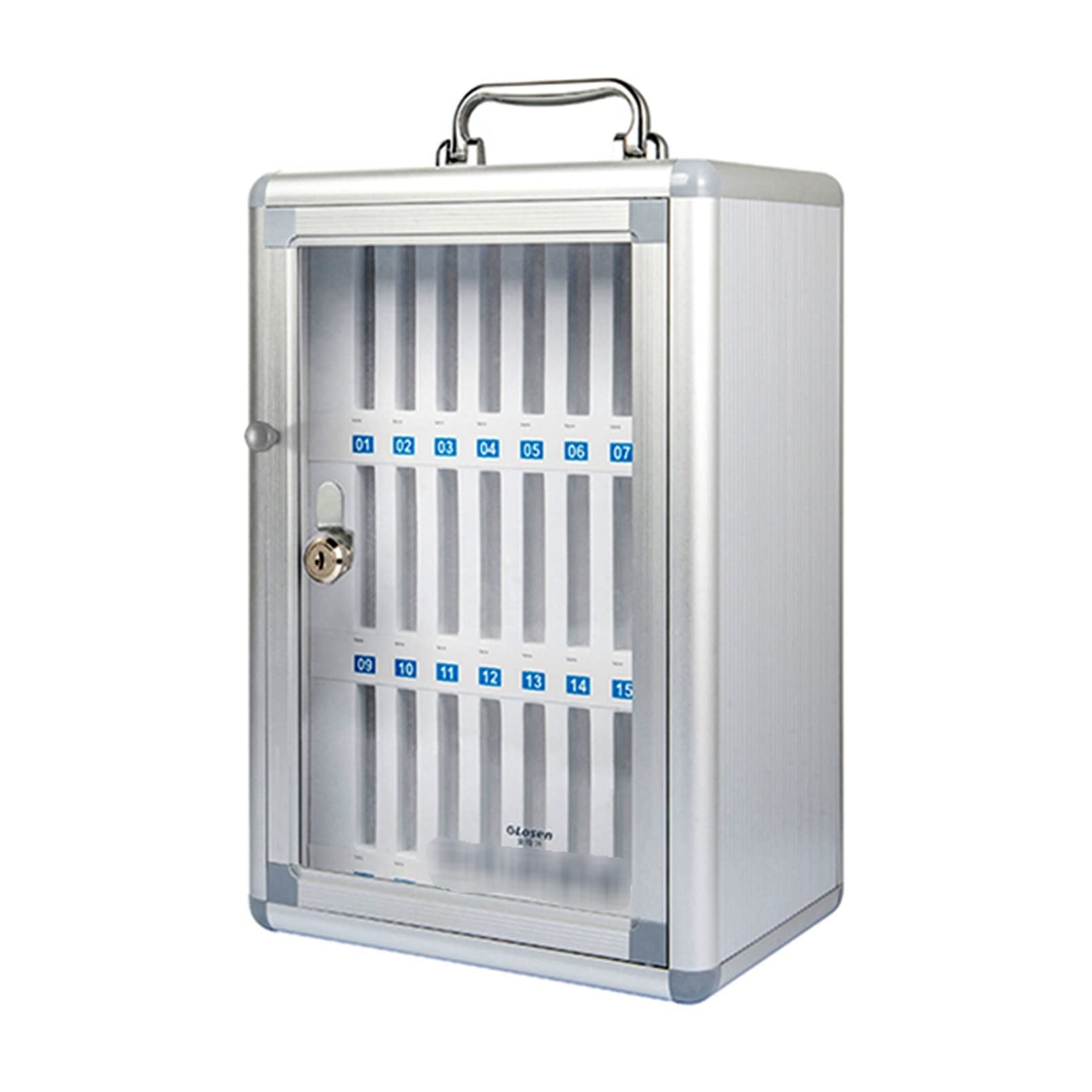 12-60 Slots Metal Lockable Cell Phone Storage Cabinet - Secure Mobile Phone Safe Box for Schools, Offices & Staff Rooms - Durable Student Phone Organizer (24 Slots, Black) - Perfect for Classrooms, Retail Stores & Employee Break Rooms