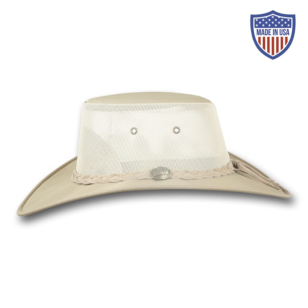 Wide Brim Canvas Cooler Hat - UV Protection Summer Outdoor Hat for Beach, Fishing, and Hiking - Item 1087