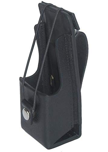 Motorola XTS 5000 Leather Carry Case with Fixed Belt Loop - Durable Non-Display Holster for Two-Way Radio | Perfect for Security, Construction & Emergency Responders
