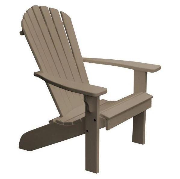 A&L Furniture Poly Fanback Adirondack Chair - Durable Outdoor Patio Furniture for Garden, Poolside & Backyard Relaxation