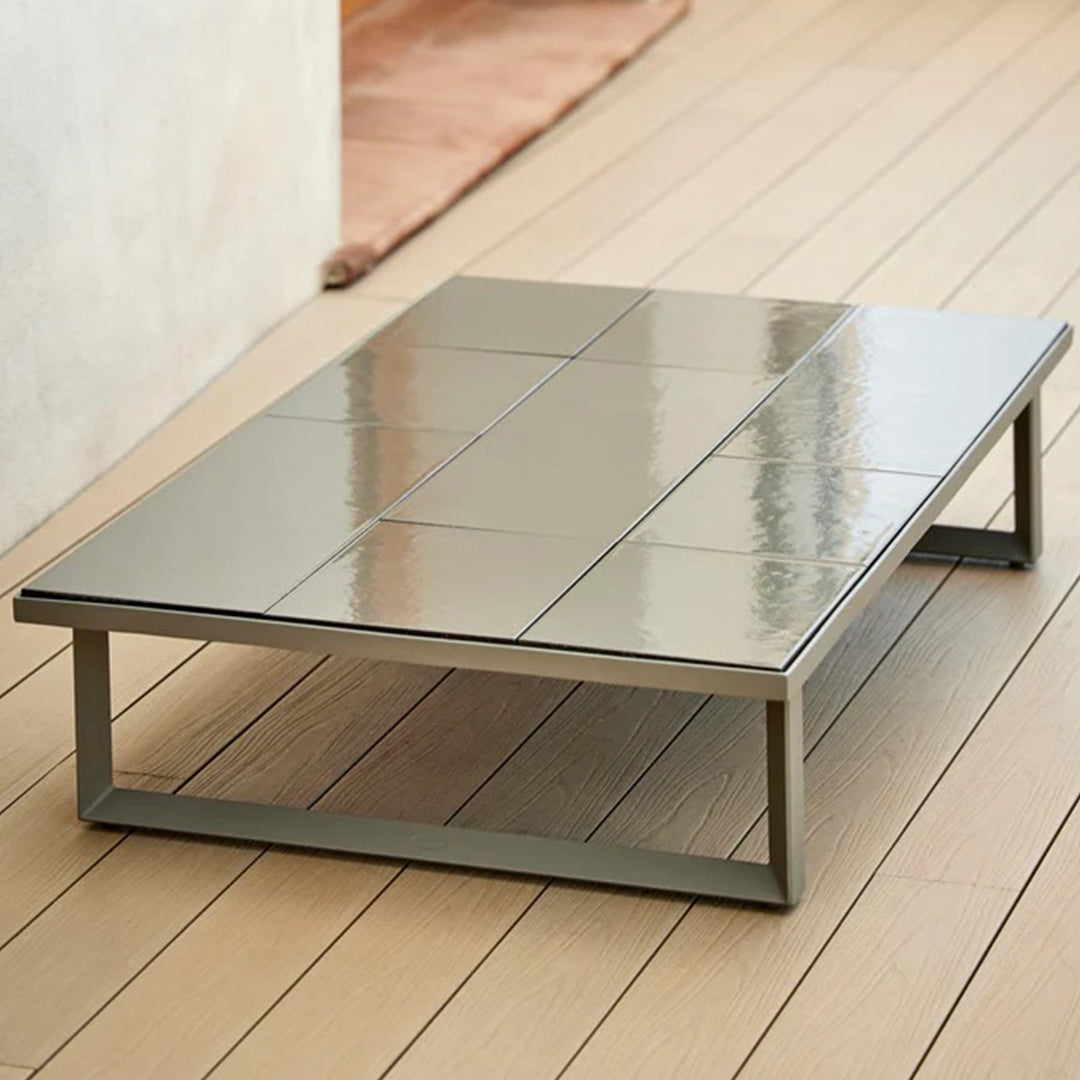Glaze Outdoor Coffee Table - Weather-Resistant Rectangular Patio Table for Garden, Poolside & Backyard - Modern Durable Design for Outdoor Living Spaces