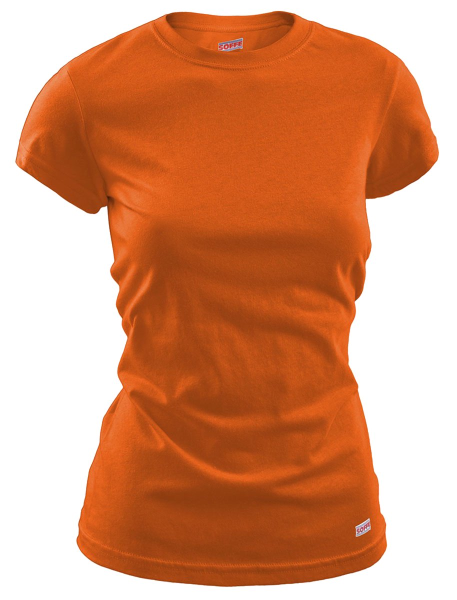 Soffe MJ Women's Short Sleeve Tissue Tee - Soft & Breathable Cotton T-Shirt for Casual Wear, Gym & Lounge - Perfect for Everyday Comfort & Active Lifestyle