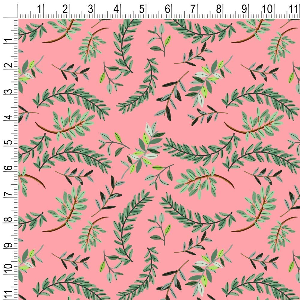 Laurel Leaves Gift Wrap Paper Rolls - Premium Wrapping Paper for Christmas, Birthday & Wedding Presents - Eco-Friendly Kraft Paper for DIY Crafts & Party Decorations