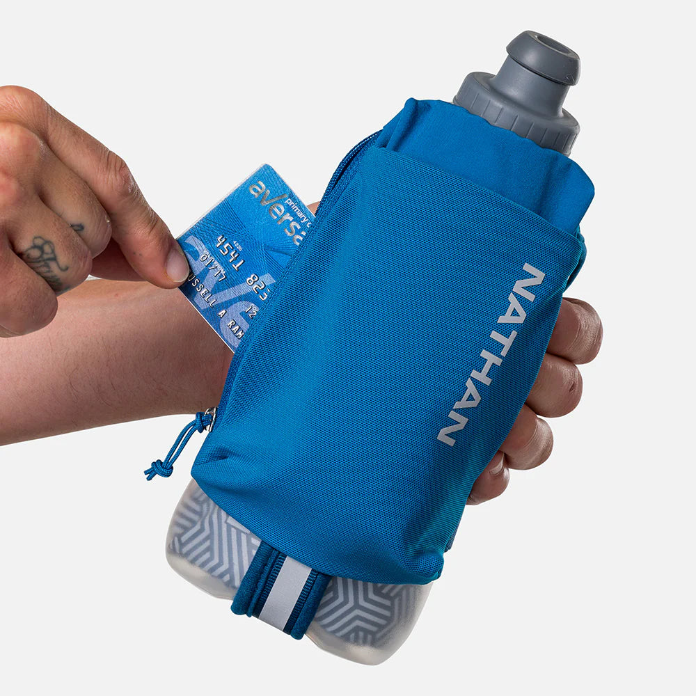 SpeedDraw 2 Insulated Stainless Steel Water Bottle 18oz - Leak Proof, Double Wall Vacuum Flask for Hot & Cold Drinks - Perfect for Gym, Hiking, Office & Travel (Deep Blue/Reflective Silver)