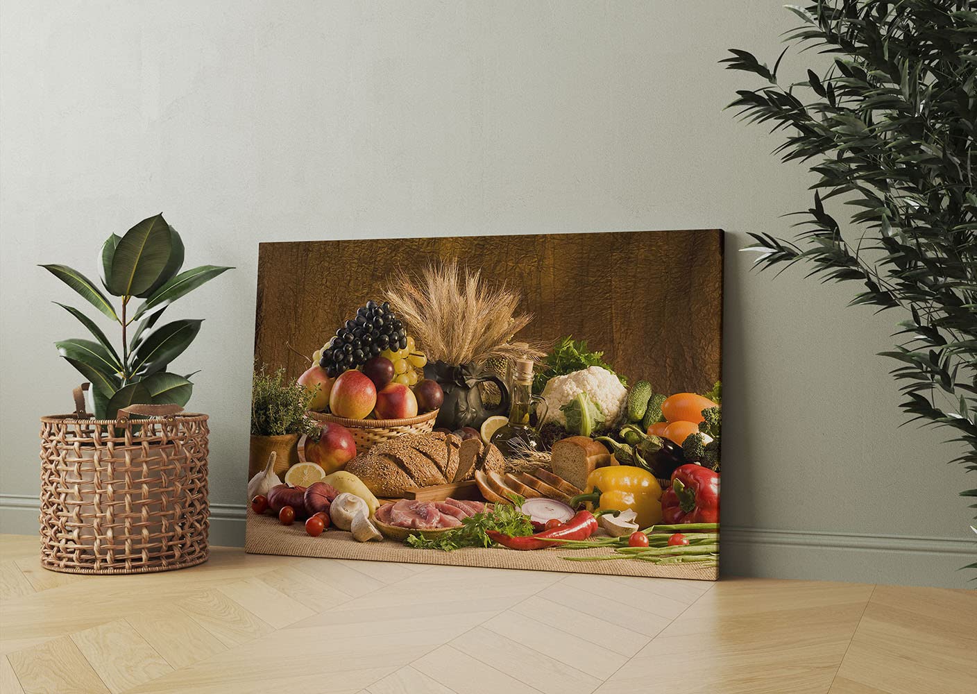 Fruit Canvas Wall Art - Kitchen & Dining Room Decor - 28''H x 40''W Modern Food Themed Painting - Perfect for Home Kitchen Wall Decor, Restaurant Decor, and Gift Ideas