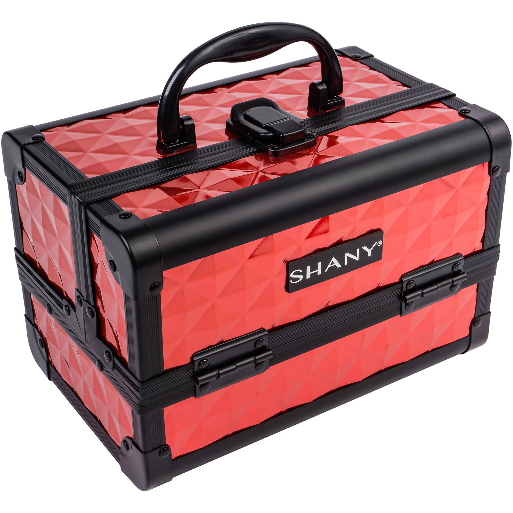 Professional Makeup Train Case with Mirror - Portable Cosmetic Organizer for Makeup Artists & Travel - Perfect for Salon, Home, and On-the-Go Beauty Needs