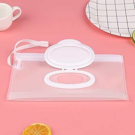 Portable Baby Wipe Travel Case - Refillable Moist Wipes Holder for Diaper Bags & On-the-Go | Keeps Wipes Fresh & Moist | Perfect for Travel, Stroller, Car & Diaper Changing