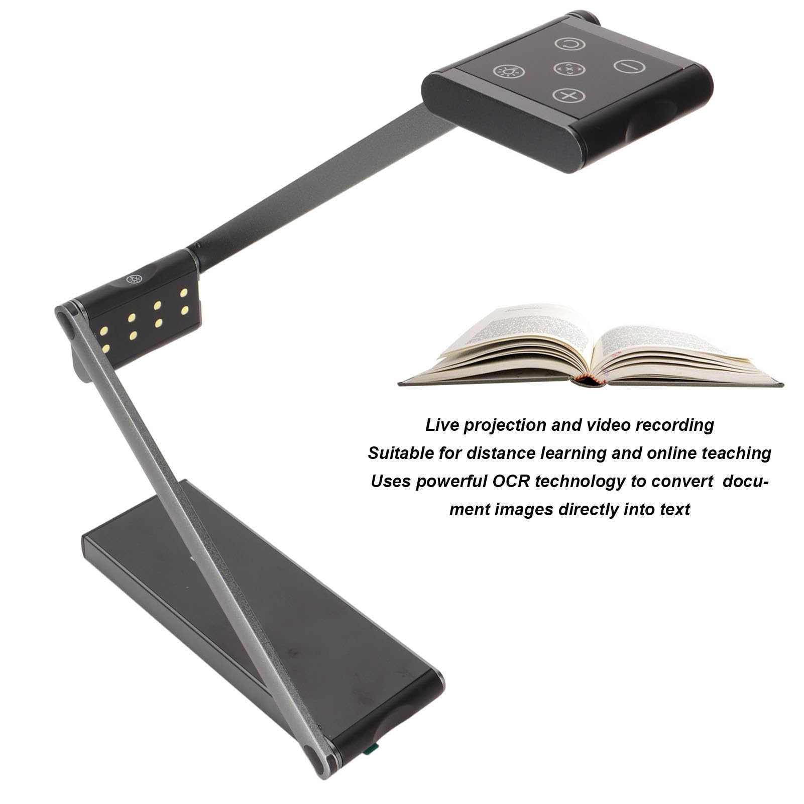 Portable USB Document Scanner - 8MP High Resolution, A3/A4 Size, Book & Paper Scanner for Office, Teaching, Home Use | Perfect for Digitizing Files, Archiving Documents & Remote Learning