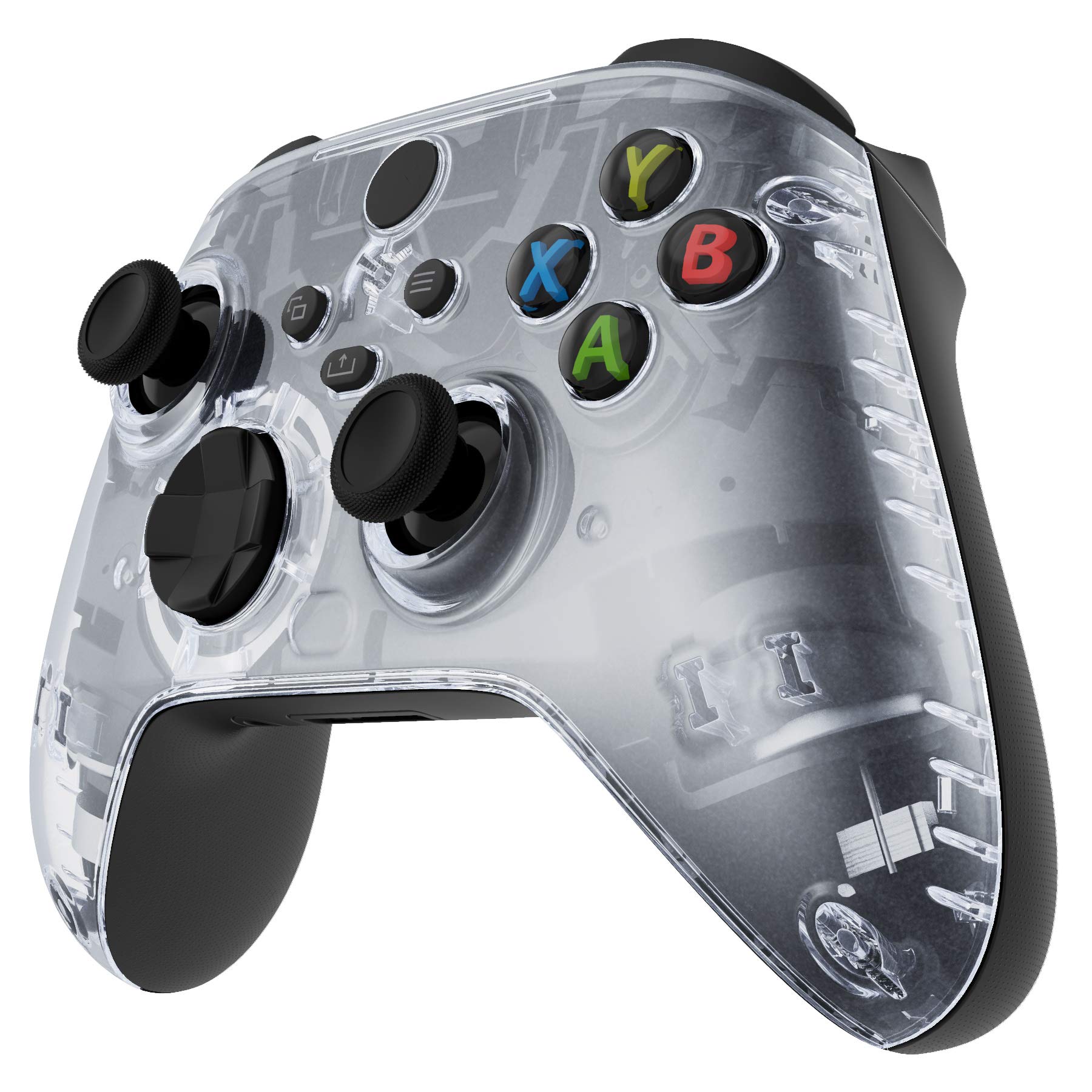 eXtremeRate Clear Replacement Faceplate for Xbox Series X & S Controller - Custom Front Housing Shell for Xbox Core Wireless Controller - Personalize Your Gaming Experience - Perfect for Competitive Gaming & Home Entertainment [Controller NOT Included]
