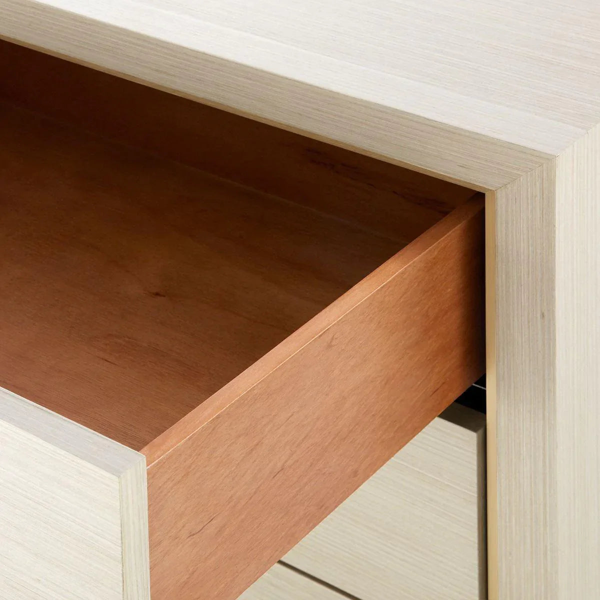 Blake 3-Drawer Side Table in Blanched Oak - Customizable Pull Handles | Nightstand, Bedroom End Table, Living Room Accent Furniture