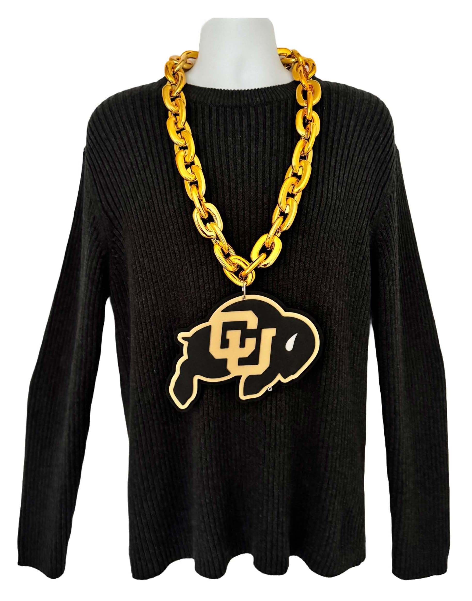 Aminco Colorado Buffaloes Fan Chain in Gold - Perfect for Game Day, Tailgating & Sports Fan Gifts