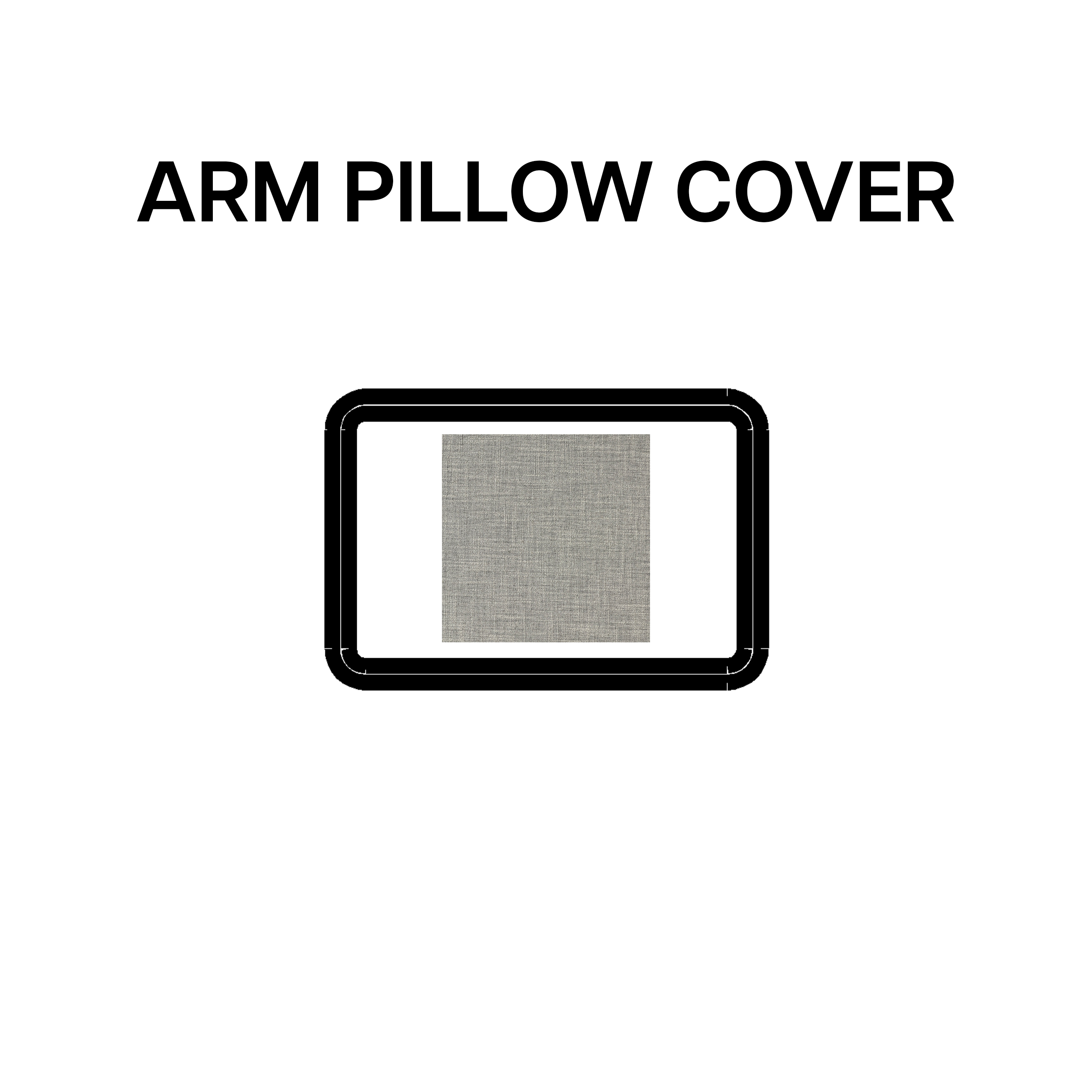 Premium Arm Pillow Cover - Soft & Comfortable Fog BP 639 13 - Perfect for Home, Office & Travel Use
