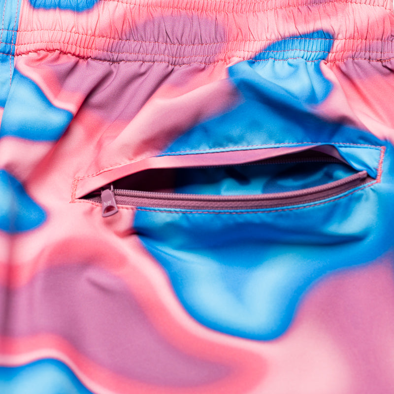 BAPE Liquid Camo One Point Beach Shorts for Men - Pink Swim Trunks, Quick-Dry & Comfortable for Swimming, Surfing, and Summer Vacations