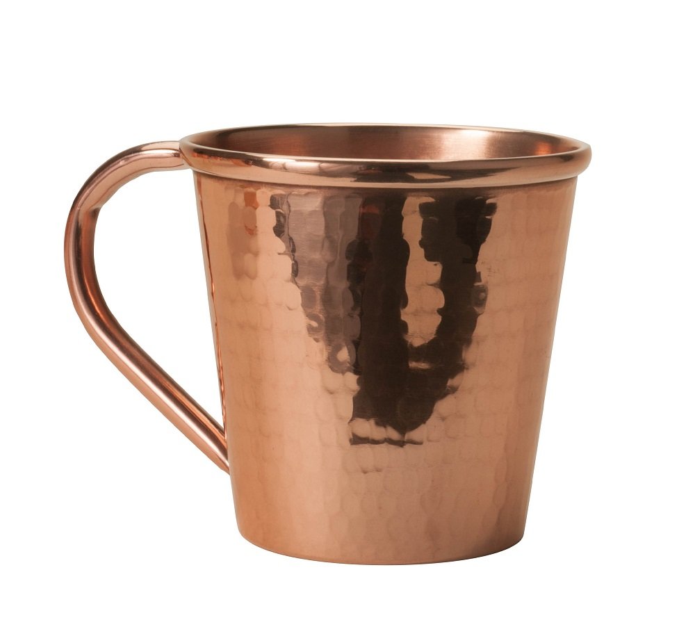 Premium Hand Hammered Pure Copper Moscow Mule Mugs Set of 4 - 12 oz Copper Cups with Durable Handles for Cocktails, Iced Drinks & Home Bar - Perfect for Parties, Gifts & Russian Mule Recipes