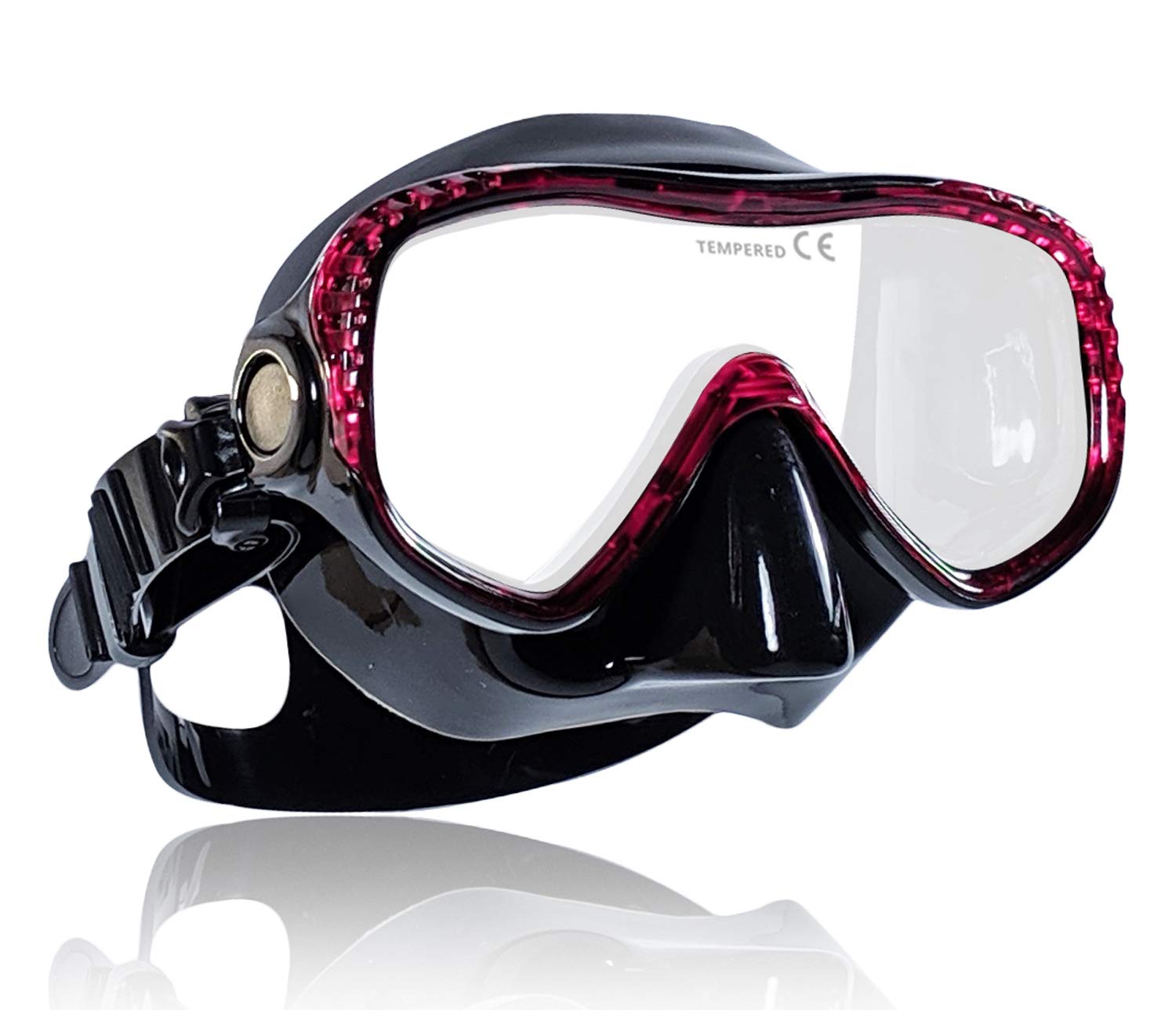 Tilos Single Lens Visionary II Scuba Diving Mask - Professional Snorkeling Gear for Underwater Exploration, Perfect for Ocean Adventures and Marine Life Observation