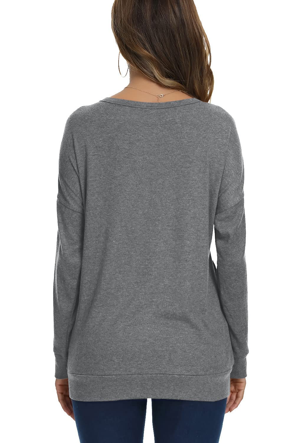 Women's Long Sleeve Casual Tops - Elegant Blouse Tunic with Pockets for Work, Office & Daily Wear | Stylish & Comfortable Women's Fashion Shirt for Fall & Winter Outfits