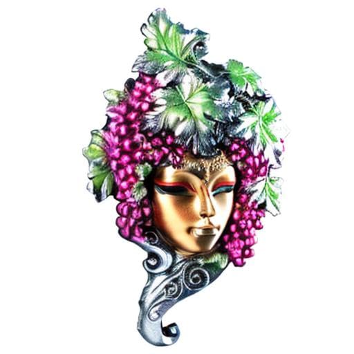 AEVVV Italian Style Decorative Wall Mask - Handcrafted Grape Ornament for Home Decor | Perfect for Living Room, Bedroom, or Wine Cellar Wall Art