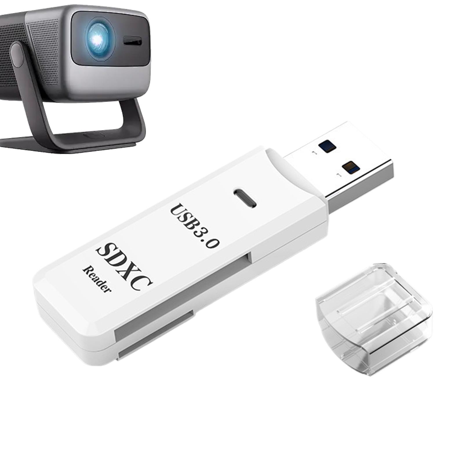 5Gbps USB 3.0 Card Reader for PC & Laptop - Dual Slot SD/TF Memory Card Adapter | Portable Camera Card Viewer | Plug & Play | Compatible with DSLR Cameras, Digital Cameras, Action Cameras | Perfect for Photographers, Videographers & Content Creators