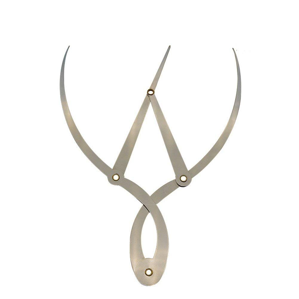CENMO Golden Ratio Stainless Steel Eyebrow Ruler & Calipers - 1:1.618 Precise Measuring Tool for Perfect Eyebrow Shaping, Tattoo Design & Makeup Application - Ideal for Professional Artists, Beauty Salons & Home Use