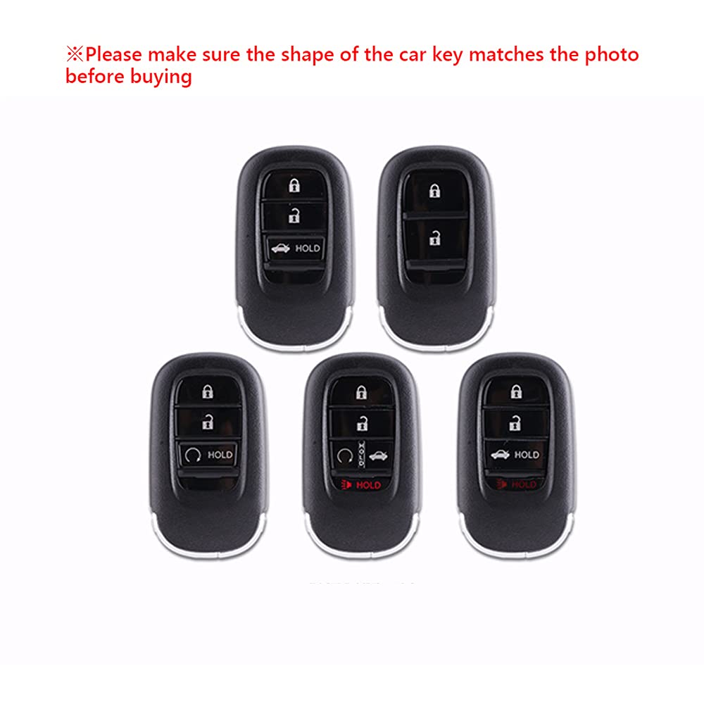 Durable TPU Car Key Fob Cover Protector for Honda Civic 2022-2023, HR-V 2023-2024, Accord 2022-2023 - Anti-Scratch Remote Key Case with Keychain (Blue) - Perfect for Daily Use & Car Key Protection