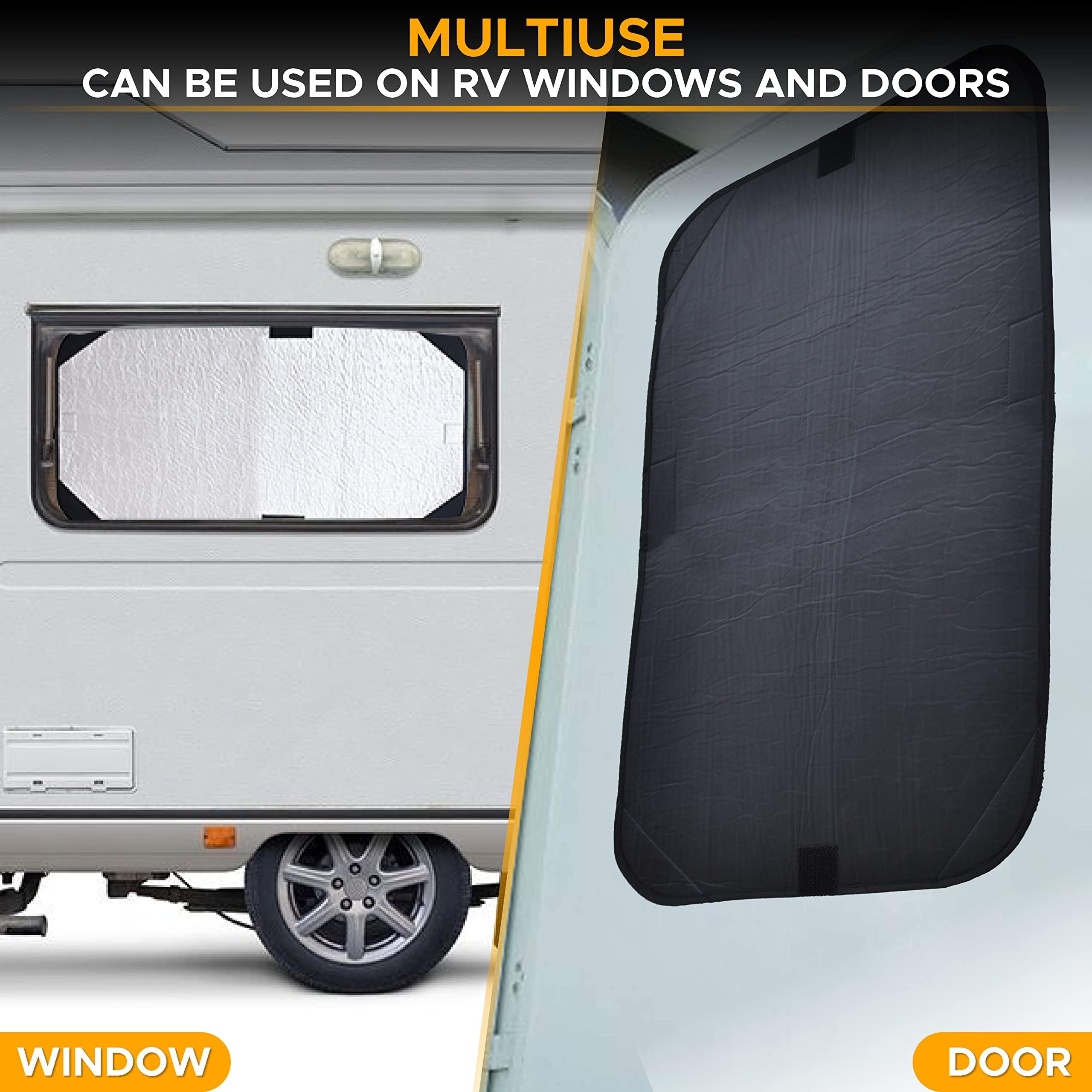 EcoNour RV Window Shade 2 Pack - UV Protection for Travel Trailer & Camper - 16