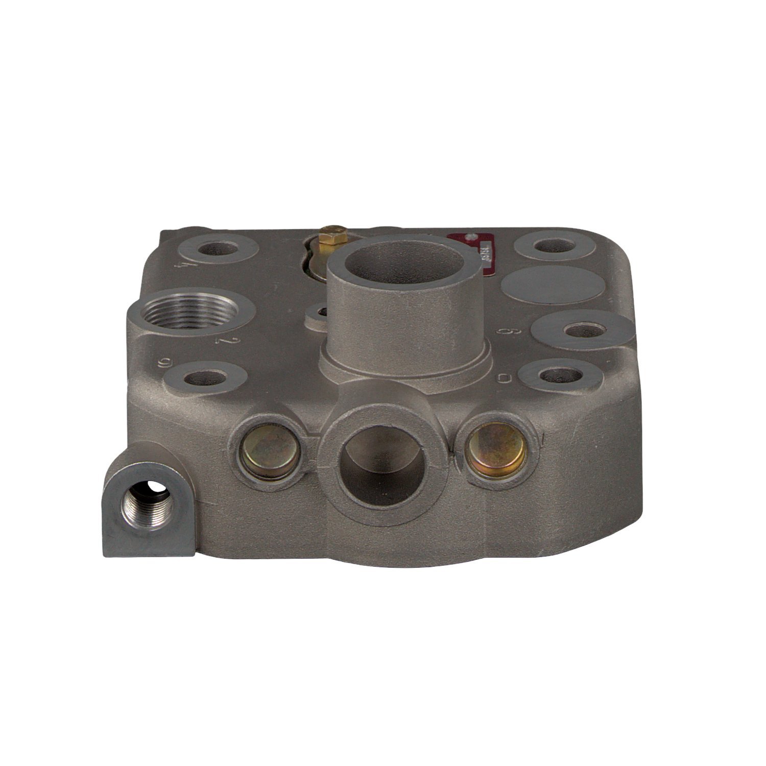 febi bilstein 35756 Air Compressor Cylinder Head - No Valve Plate Included - Replacement Part for Industrial & DIY Air Compressors - Pack of 1 - Perfect for Repair & Maintenance