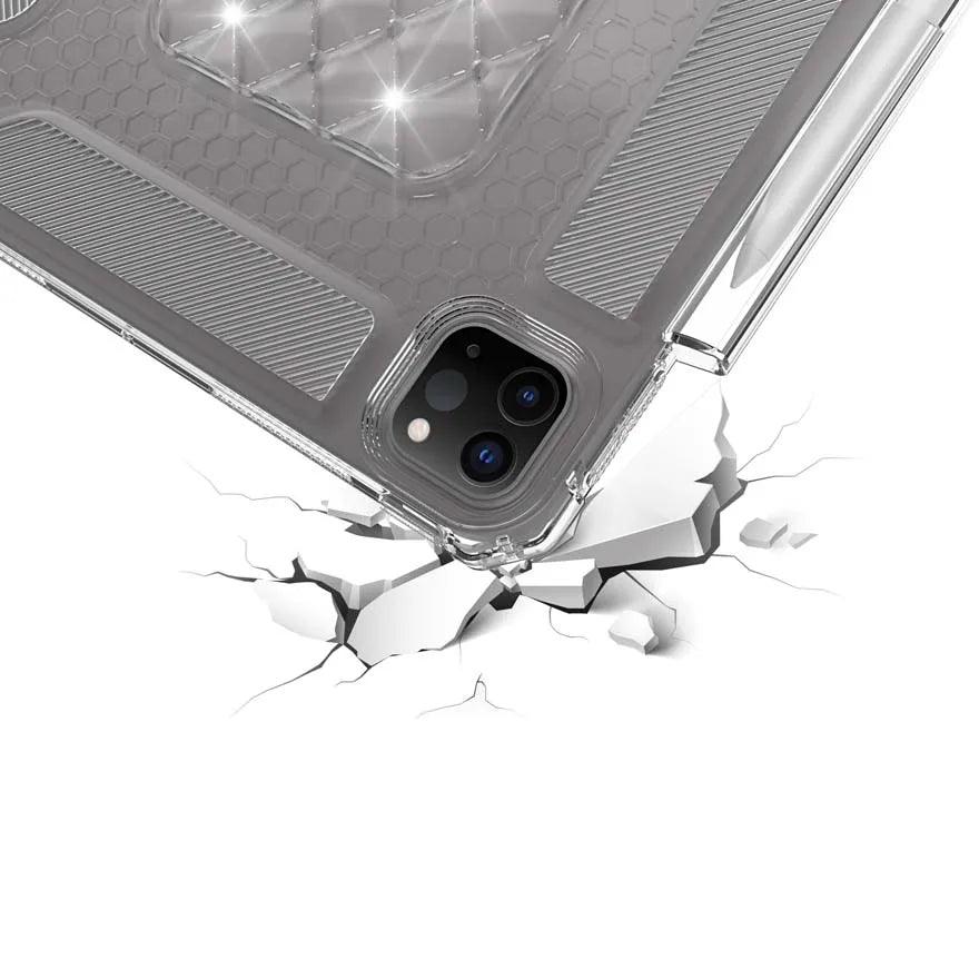 2024 iPad Air Pro 11 Case - Anti-Slip Shockproof TPU Back Cover with Heat Dissipation | Perfect for Work, Travel & Gaming Protection