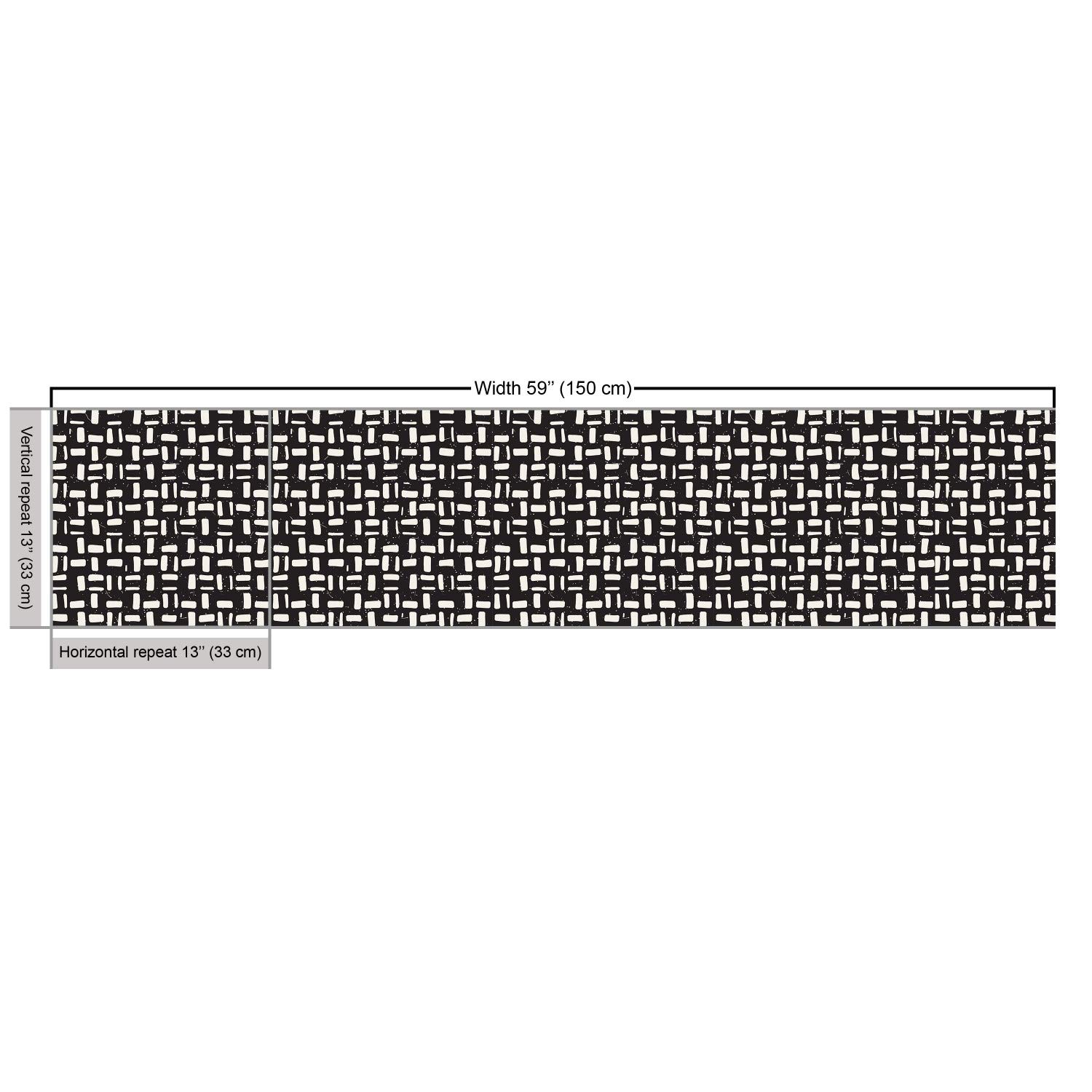 Ambesonne Black and Ivory Fabric by The Yard - Hand Drawn Stripes with Grunge Effect, Upholstery & Home Decor Fabric (10 Yards) | Perfect for Sofa Covers, Curtains, Pillows & DIY Craft Projects